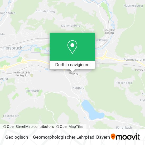 Geologisch – Geomorphologischer Lehrpfad Karte