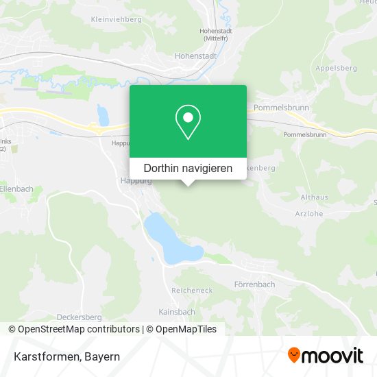 Karstformen Karte