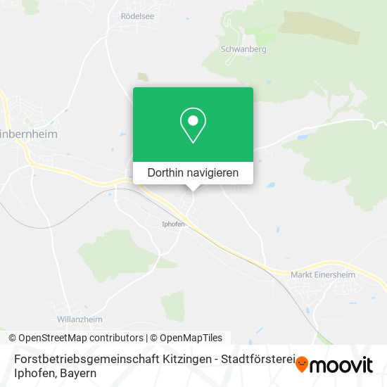 Forstbetriebsgemeinschaft Kitzingen - Stadtförsterei Iphofen Karte