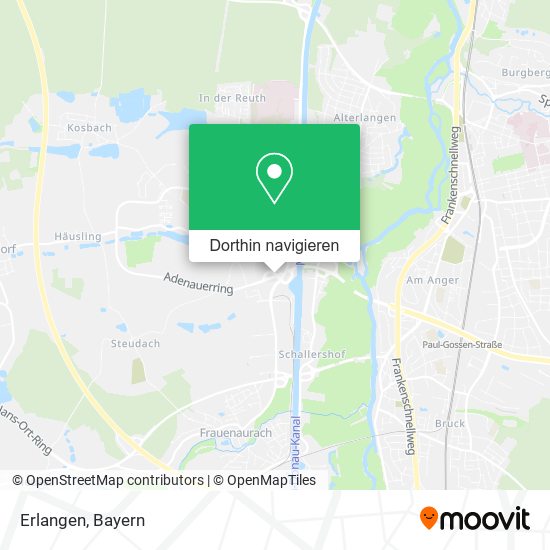 Erlangen Karte