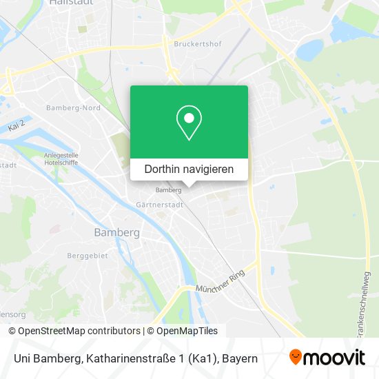 Uni Bamberg, Katharinenstraße 1 (Ka1) Karte