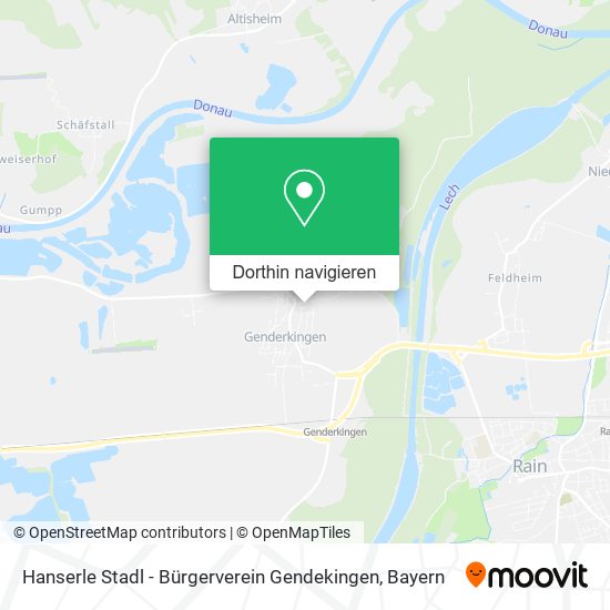 Hanserle Stadl - Bürgerverein Gendekingen Karte