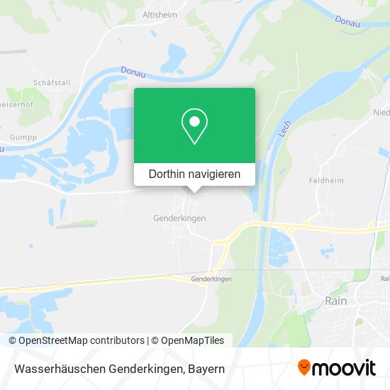 Wasserhäuschen Genderkingen Karte