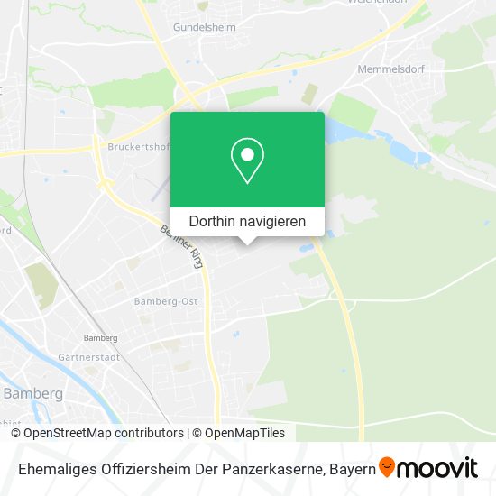 Ehemaliges Offiziersheim Der Panzerkaserne Karte