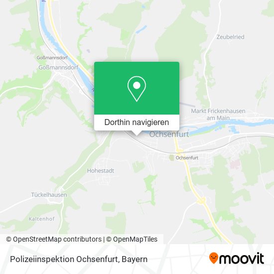Polizeiinspektion Ochsenfurt Karte