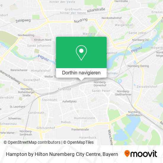 Hampton by Hilton Nuremberg City Centre Karte