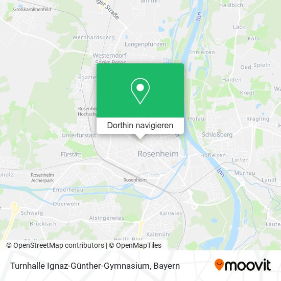 Turnhalle Ignaz-Günther-Gymnasium Karte