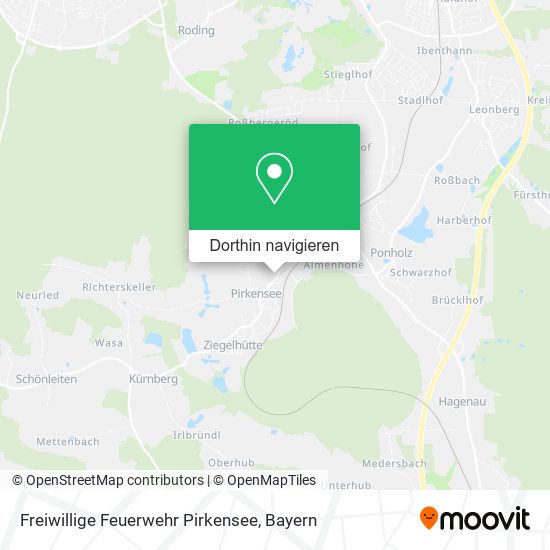 Freiwillige Feuerwehr Pirkensee Karte