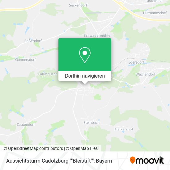 Aussichtsturm Cadolzburg ""Bleistift"" Karte
