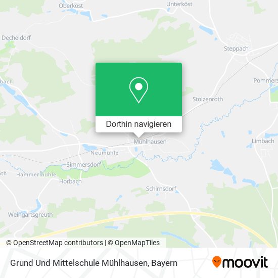 Grund Und Mittelschule Mühlhausen Karte