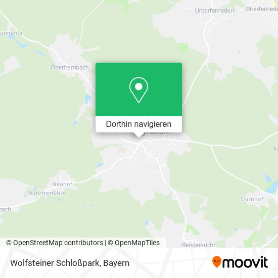 Wolfsteiner Schloßpark Karte