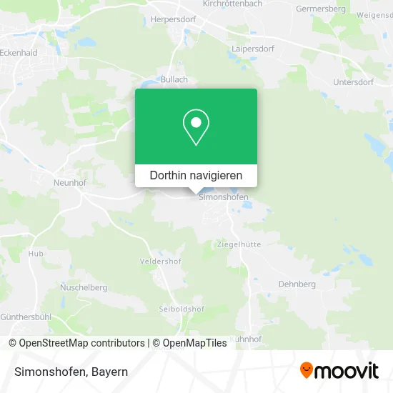 Simonshofen Karte