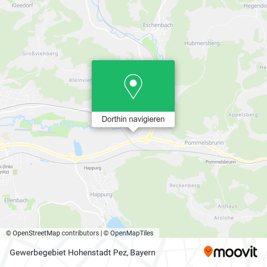 Gewerbegebiet Hohenstadt Pez Karte