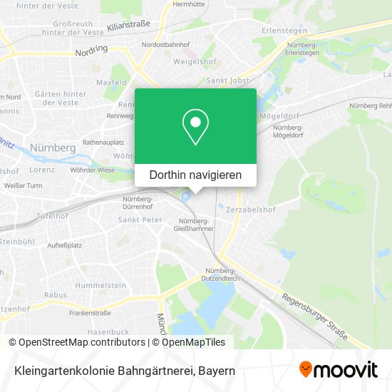 Kleingartenkolonie Bahngärtnerei Karte