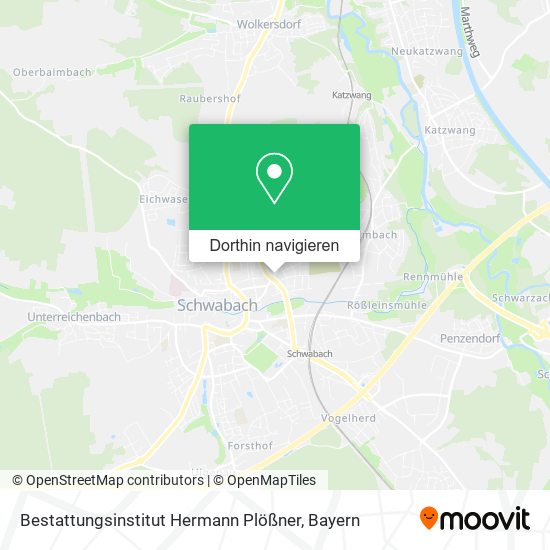 Bestattungsinstitut Hermann Plößner Karte