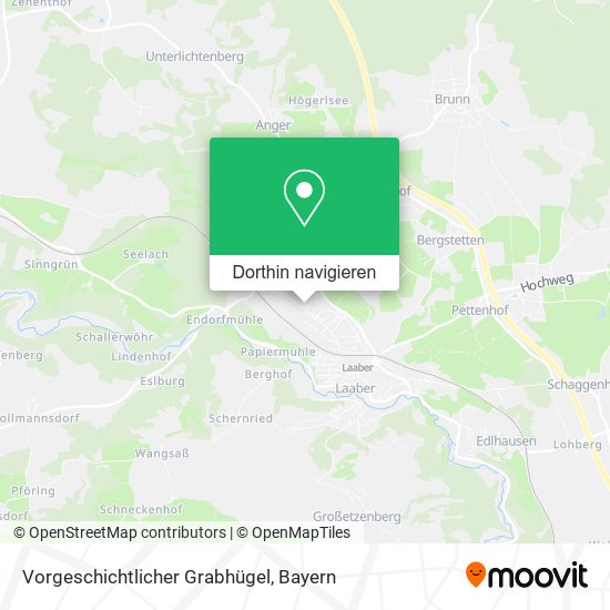 Vorgeschichtlicher Grabhügel Karte