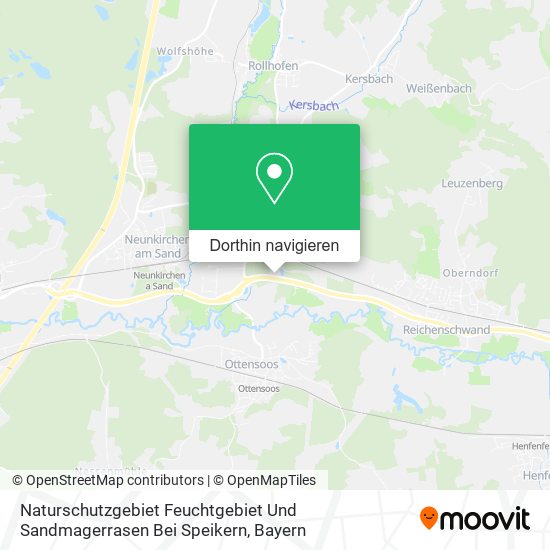 Naturschutzgebiet Feuchtgebiet Und Sandmagerrasen Bei Speikern Karte