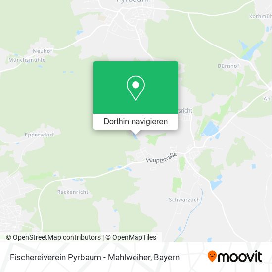 Fischereiverein Pyrbaum - Mahlweiher Karte