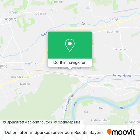 Defibrillator Im Sparkassenvorraum Rechts Karte