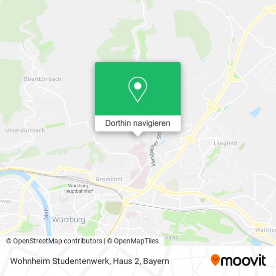 Wohnheim Studentenwerk, Haus 2 Karte