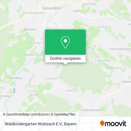 Waldkindergarten Wolnzach E.V. Karte