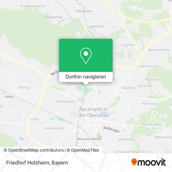 Friedhof Holzheim Karte