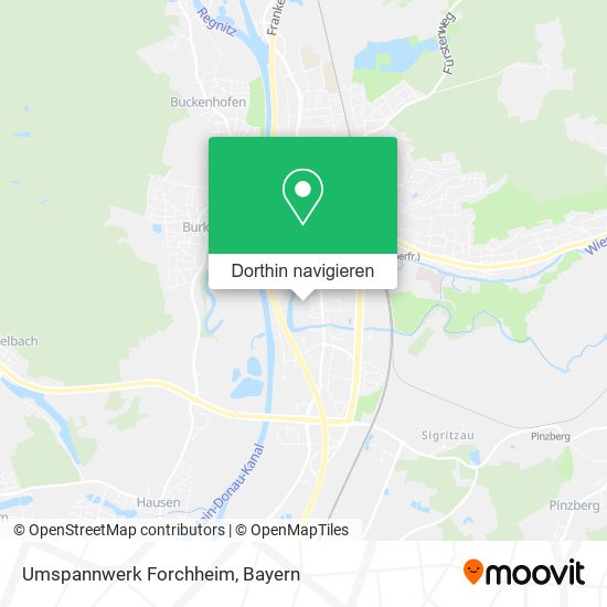 Umspannwerk Forchheim Karte