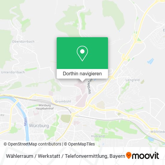 Wählerraum / Werkstatt / Telefonvermittlung Karte