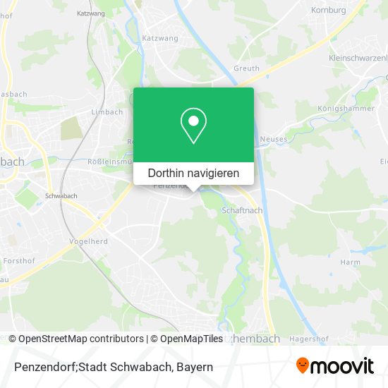 Penzendorf;Stadt Schwabach Karte