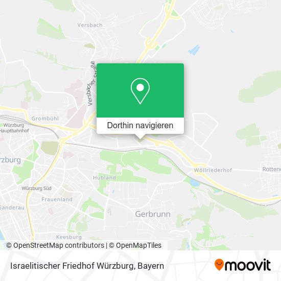 Israelitischer Friedhof Würzburg Karte