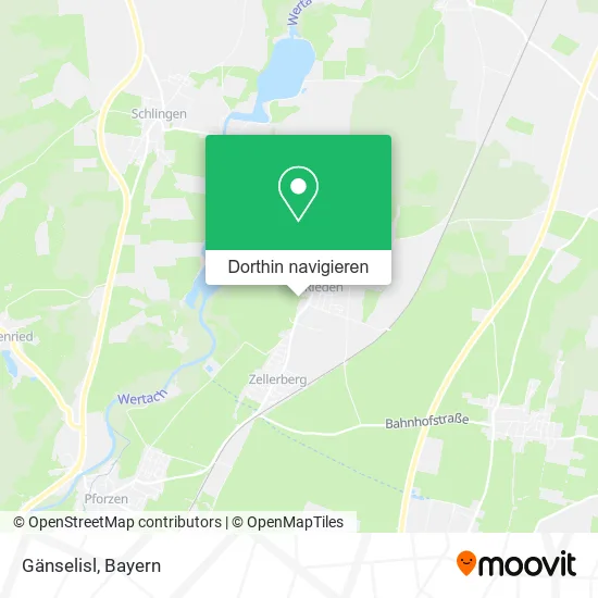 Gänselisl Karte