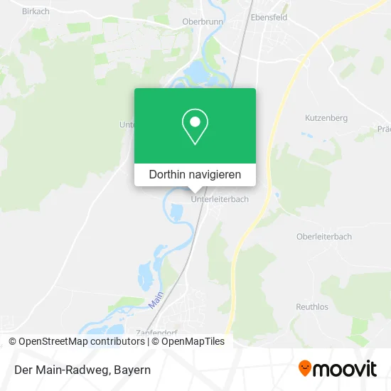 Der Main-Radweg Karte