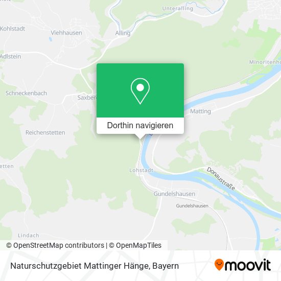 Naturschutzgebiet Mattinger Hänge Karte