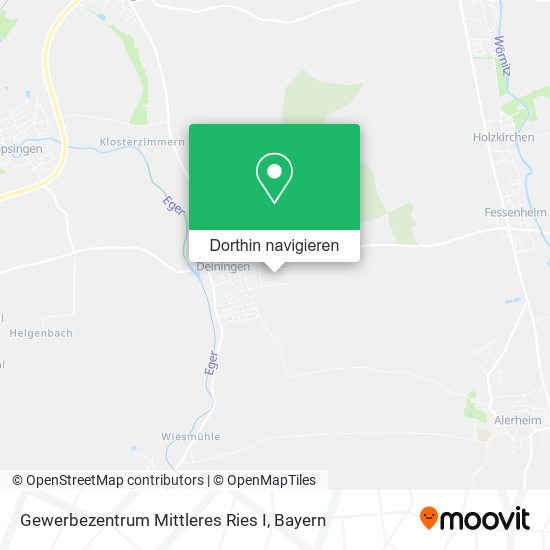 Gewerbezentrum Mittleres Ries I Karte