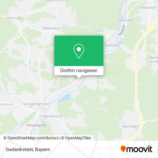 Gedenkstein Karte