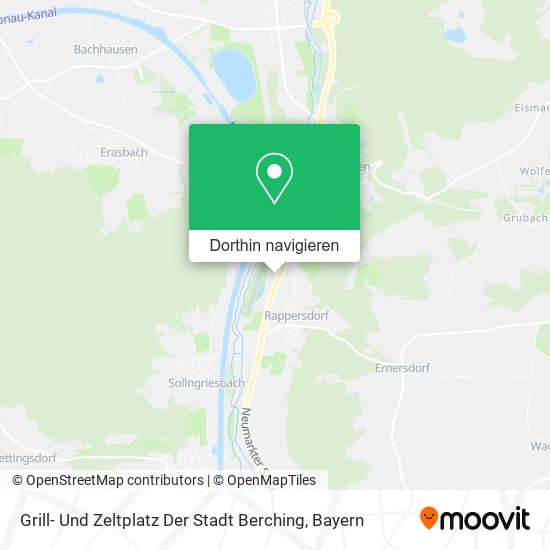 Grill- Und Zeltplatz Der Stadt Berching Karte