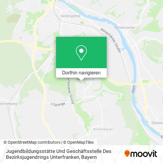 Jugendbildungsstätte Und Geschäftsstelle Des Bezirksjugendrings Unterfranken Karte