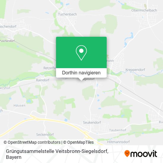 Grüngutsammelstelle Veitsbronn-Siegelsdorf Karte