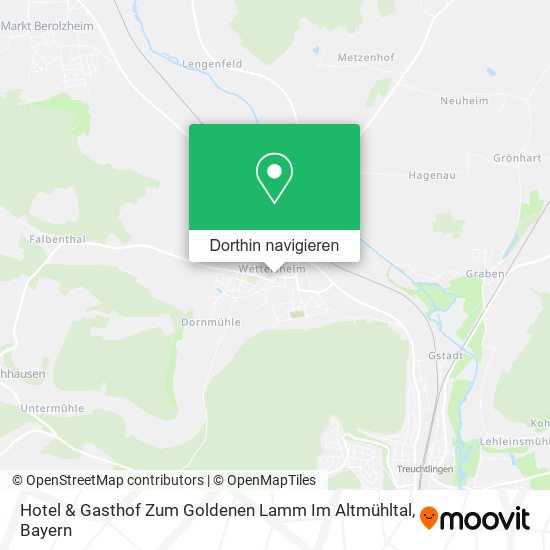 Hotel & Gasthof Zum Goldenen Lamm Im Altmühltal Karte