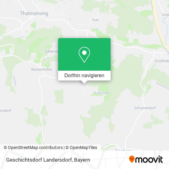 Geschichtsdorf Landersdorf Karte