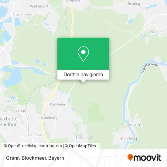 Granit-Blockmeer Karte