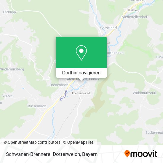 Schwanen-Brennerei Dotterweich Karte