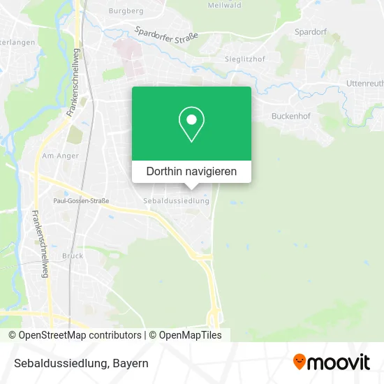 Sebaldussiedlung Karte