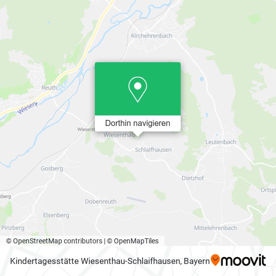 Kindertagesstätte Wiesenthau-Schlaifhausen Karte