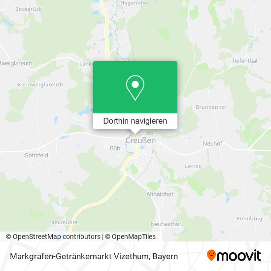 Markgrafen-Getränkemarkt Vizethum Karte