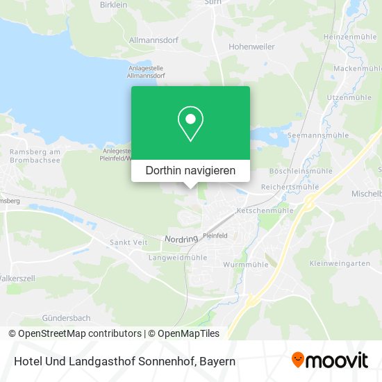 Hotel Und Landgasthof Sonnenhof Karte