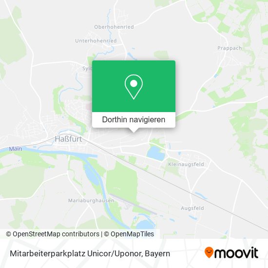 Mitarbeiterparkplatz Unicor / Uponor Karte