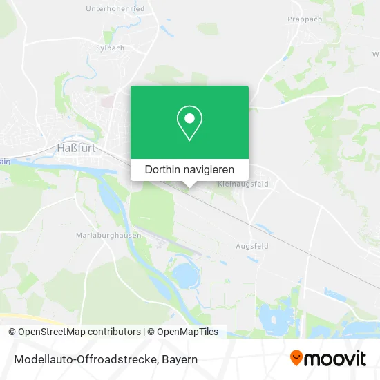Modellauto-Offroadstrecke Karte
