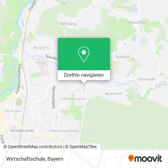 Wirtschaftschule Karte