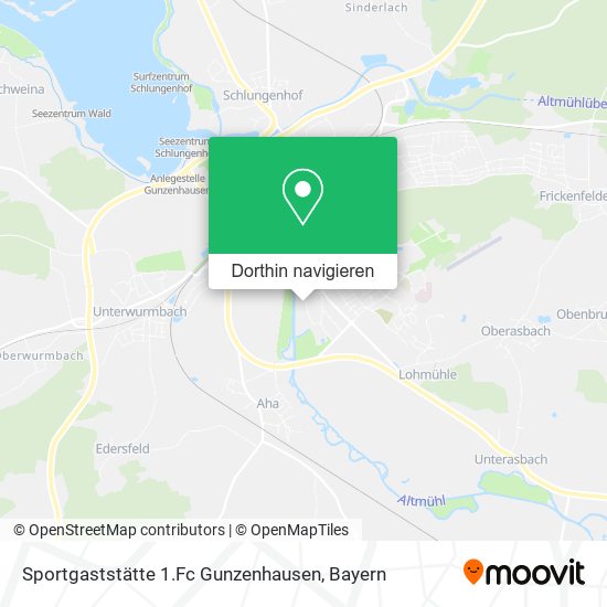 Sportgaststätte 1.Fc Gunzenhausen Karte